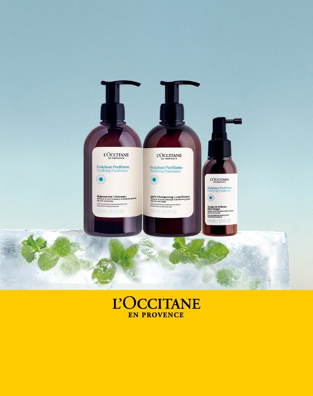 L’OCCITANE｜夏特有の髪や地肌悩みも、ひんやりリフレッシュ。